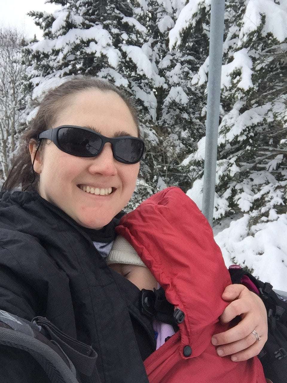 Baby Wearing in a BabyBjorn