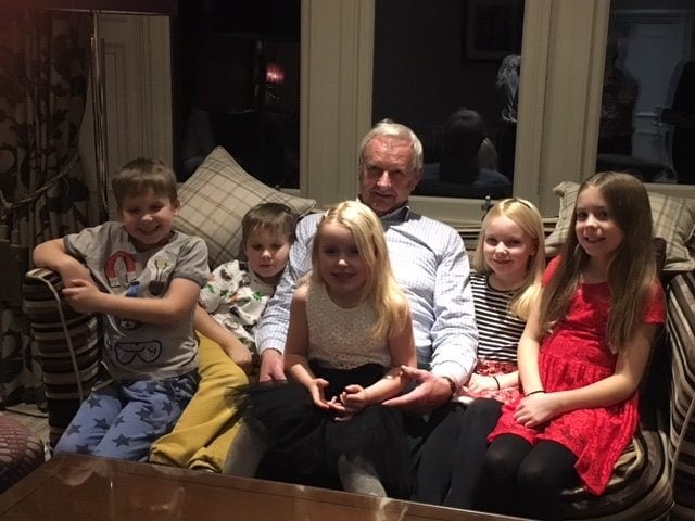 The family all together for Christmas at Crieff Hydro