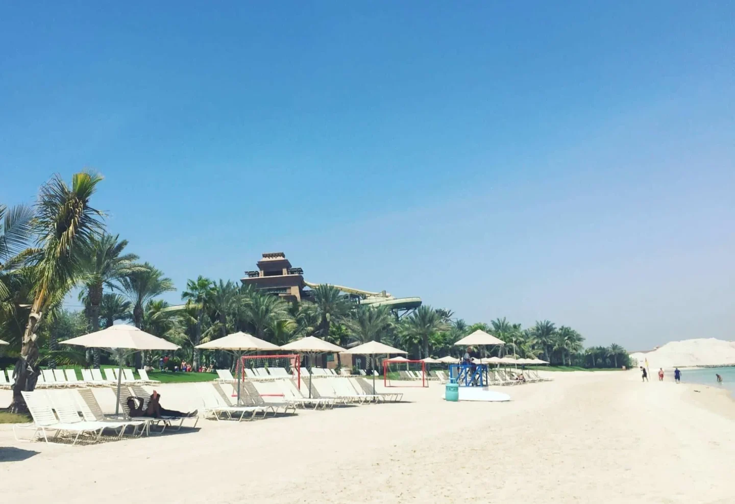 The Beach at the Altantis the Palm REsort in Dubai