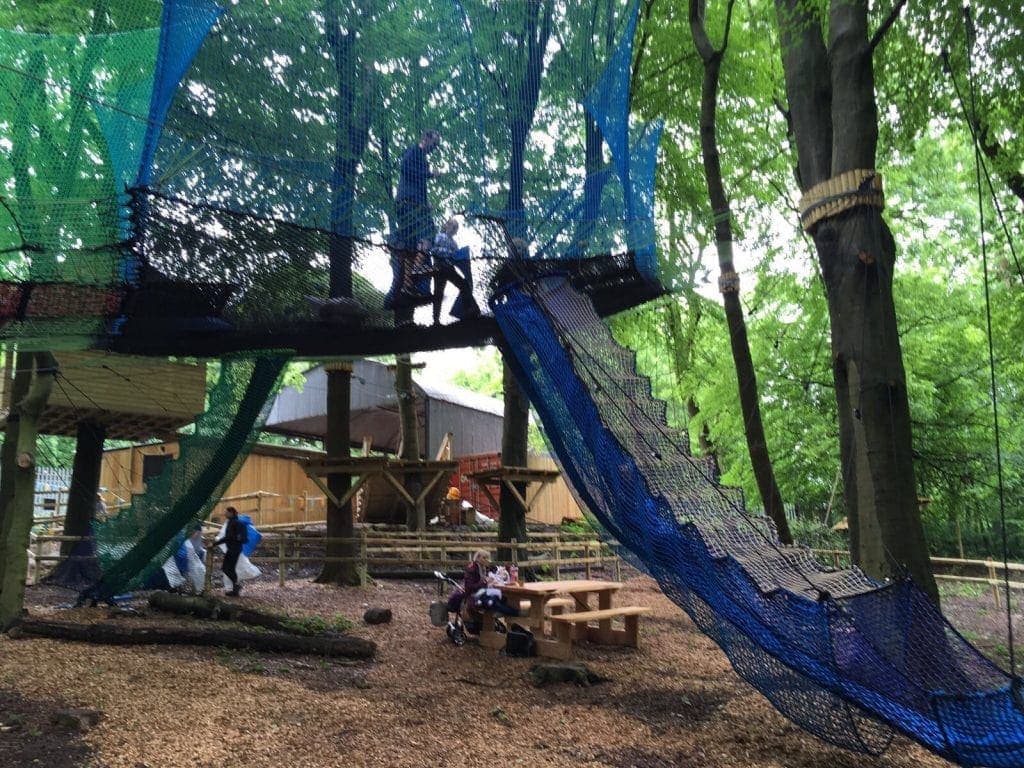 Treetop Nets in Heaton Park, Manchester www.minitravellers.co.uk