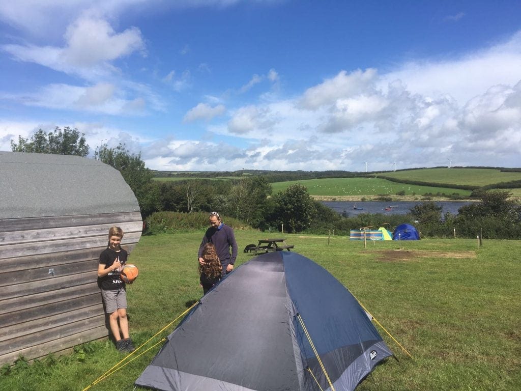 Glamping at Tamar Lake | Family Friendly Campsite Cornwall www.minitravellers.co.uk