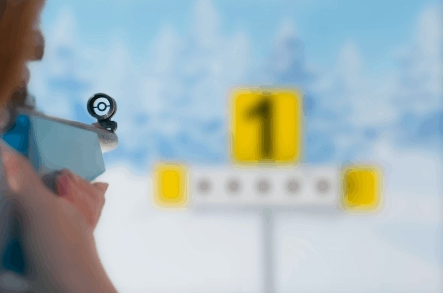 Trying Biathlon, one of the Winter activity ideas for families