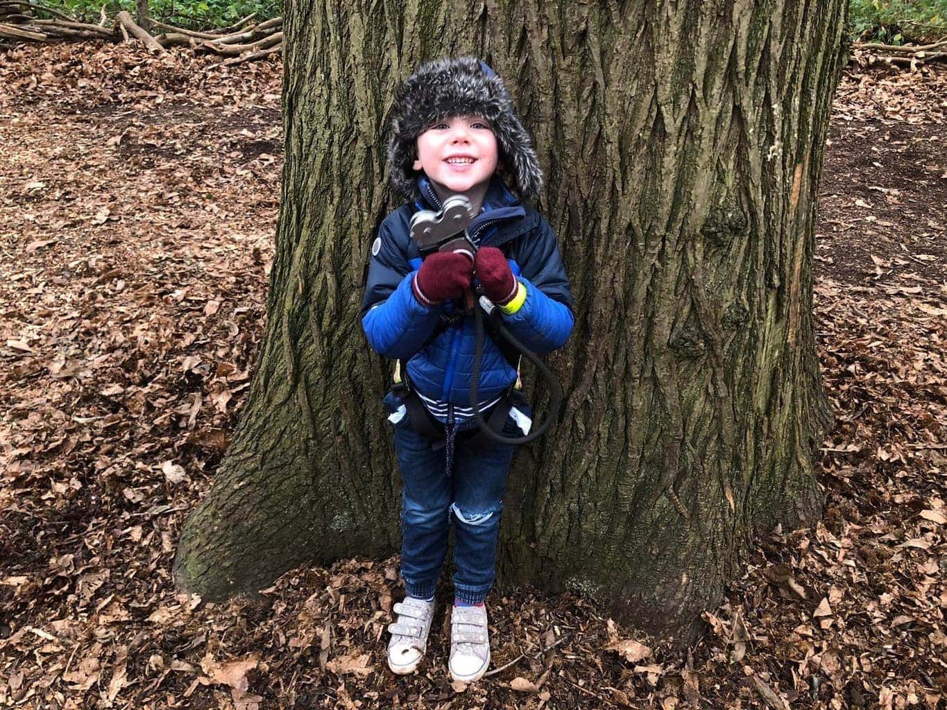 Go Ape Tree Top Junior course at Leeds Castle
