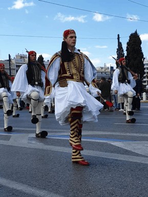 Syntagma Square and the changing of the guard ceremony