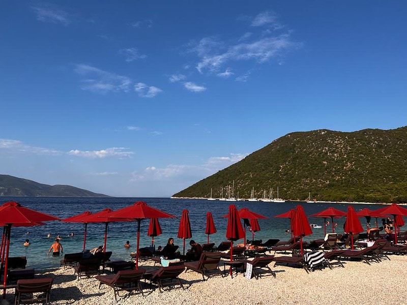 Antisamos Beach - best beaches in kefalonia