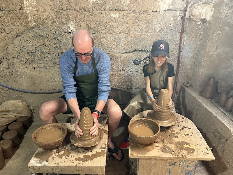 Pottery Workshop in Marrakech with Kids