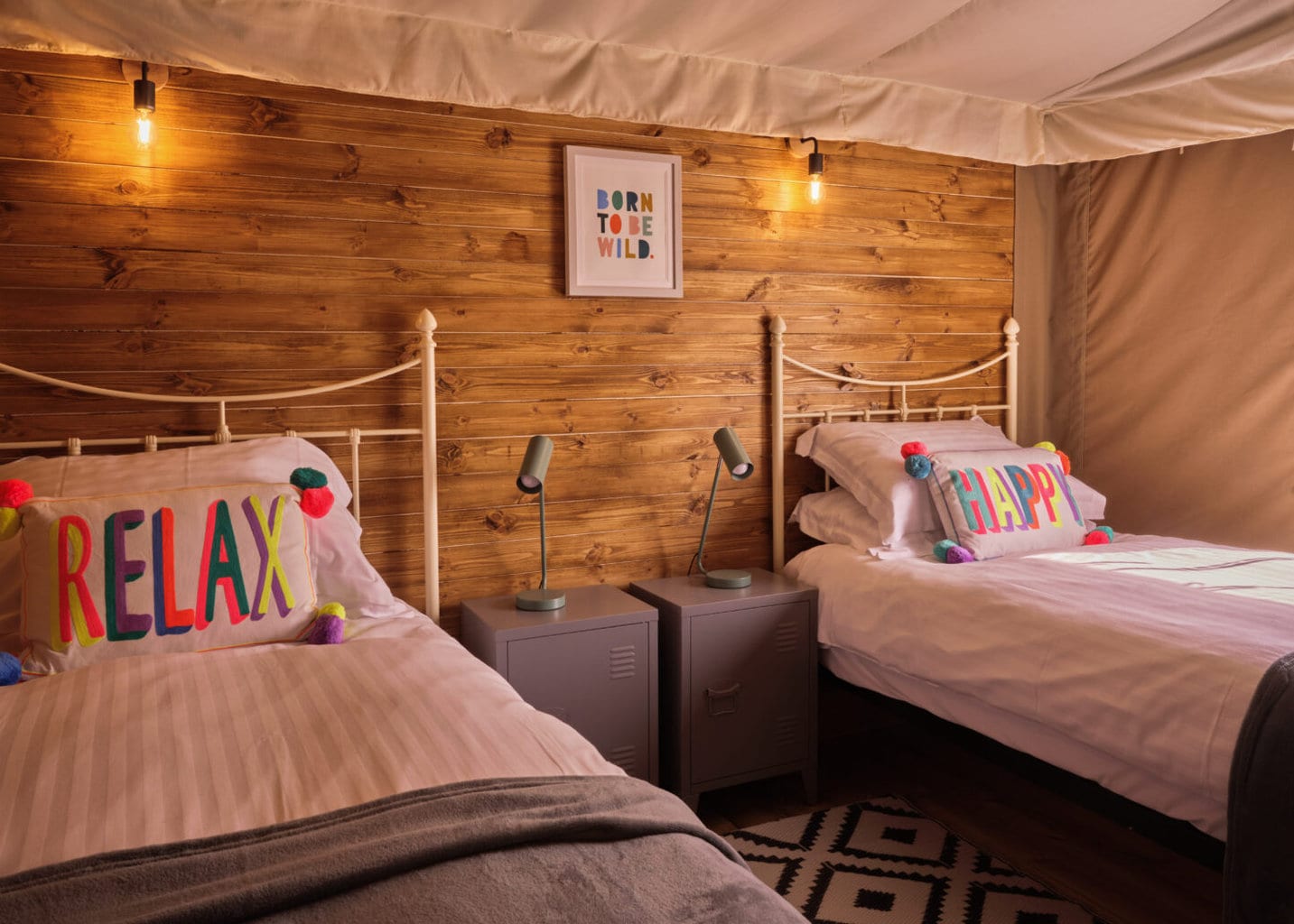 Glamping in Cornwall at Glynn Barton Holiday Cottages
