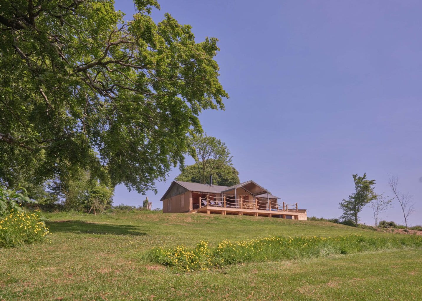 Glamping in Cornwall at Glynn Barton Holiday Cottages