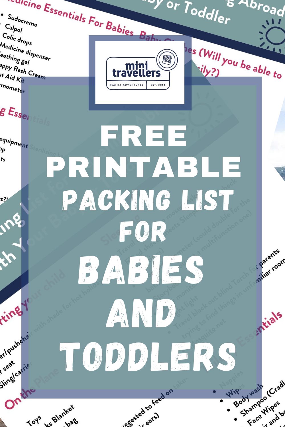 Free Printable Packing List For Babies And Toddler s