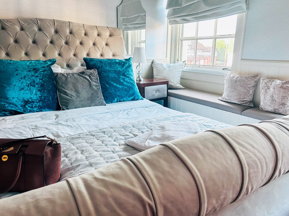 Comfy bed at the New Boar in Abridge