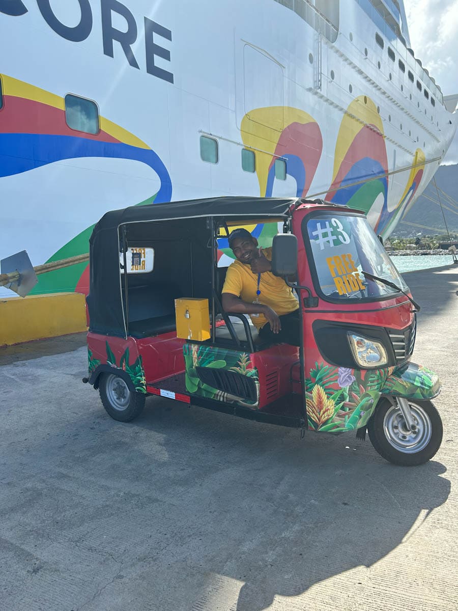 Getting to port in Tiano bay Peurto Plata