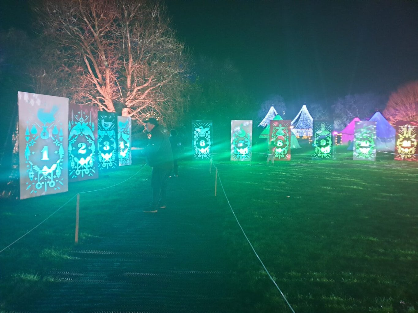 Warwick Castle Light Trail