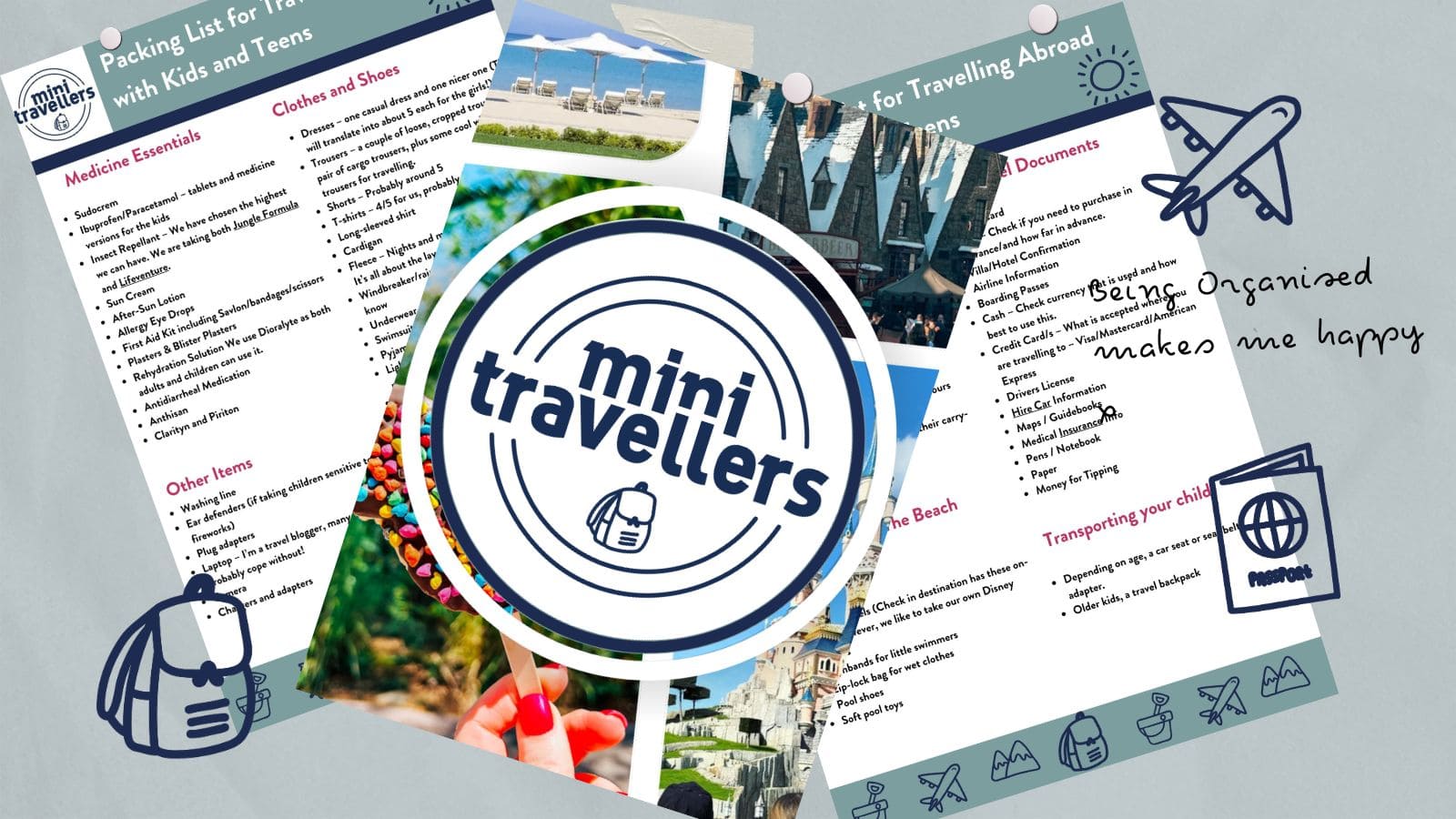 Free Printable Free Packing List For Travelling Abroad with Children and Teens