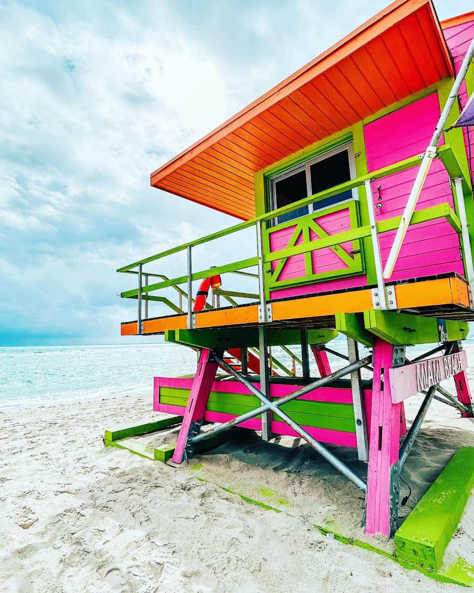 Beach Huts on Miami Beach