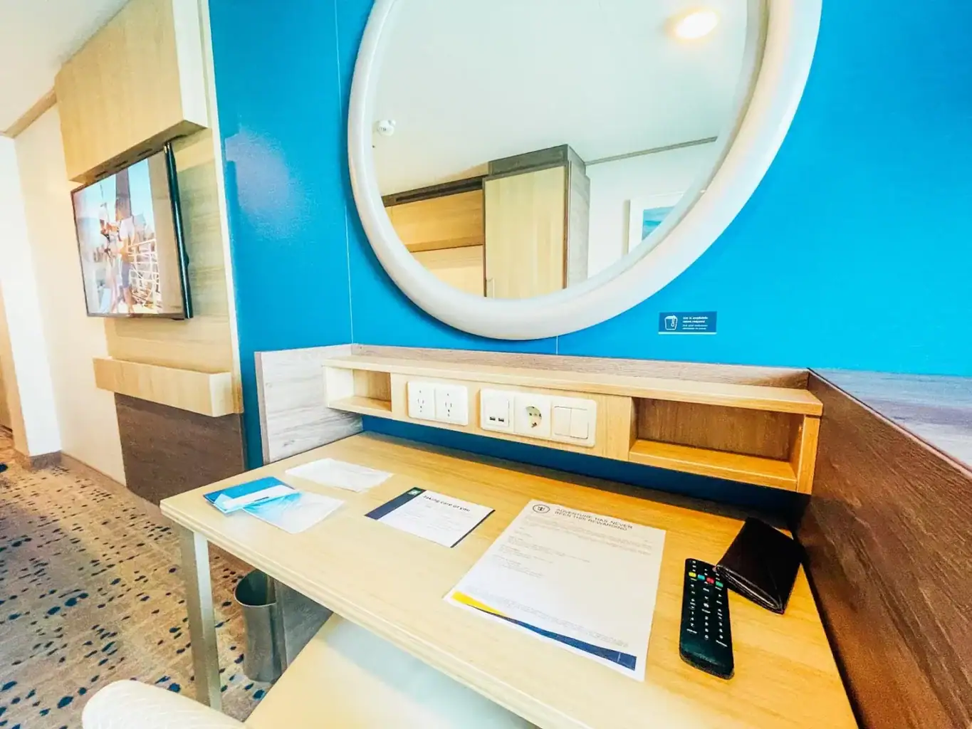 Plug sockets on Odyssey of the Seas