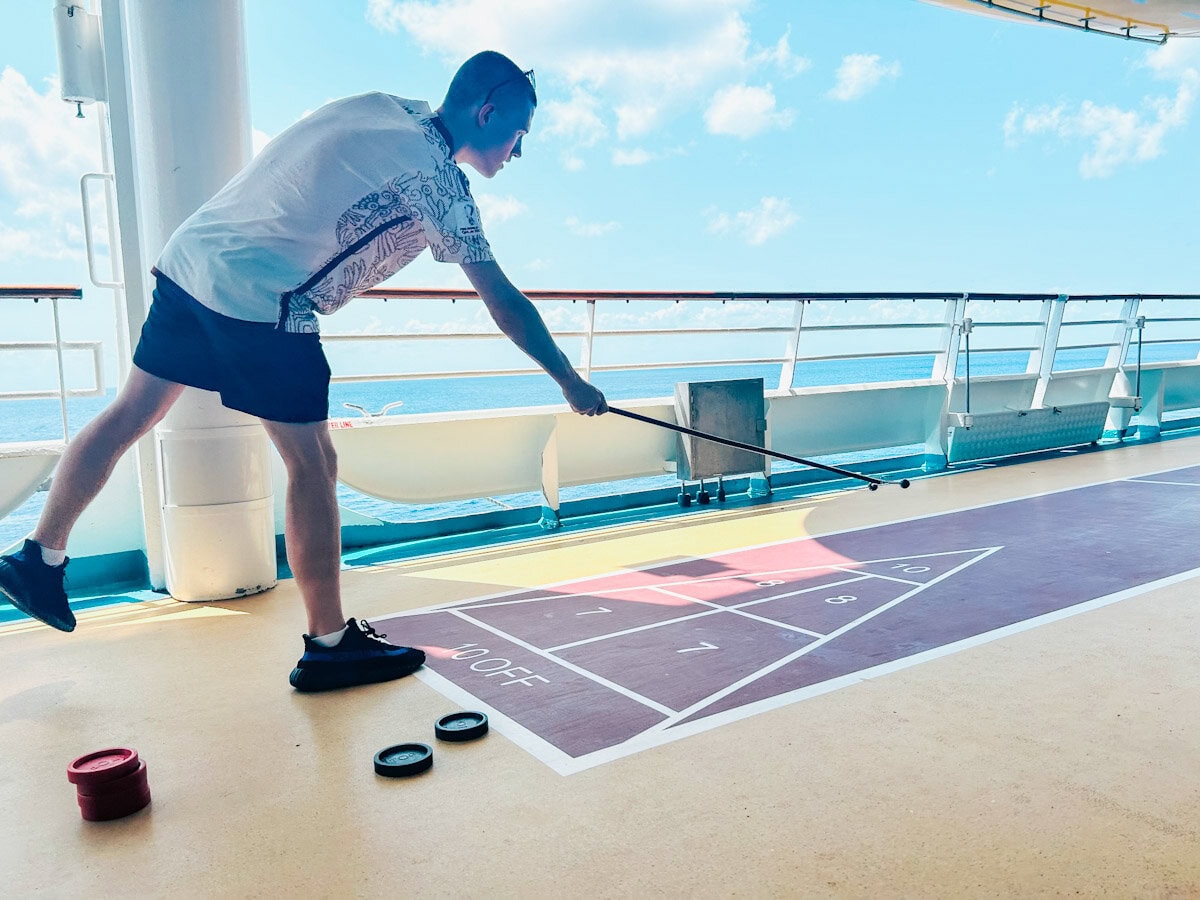 Shuffle Board on the Promenade Deck