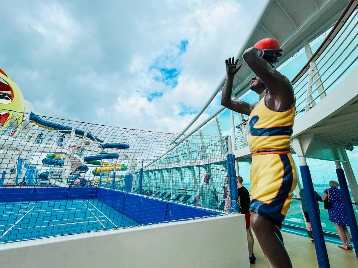 There Is a Full Sports Court