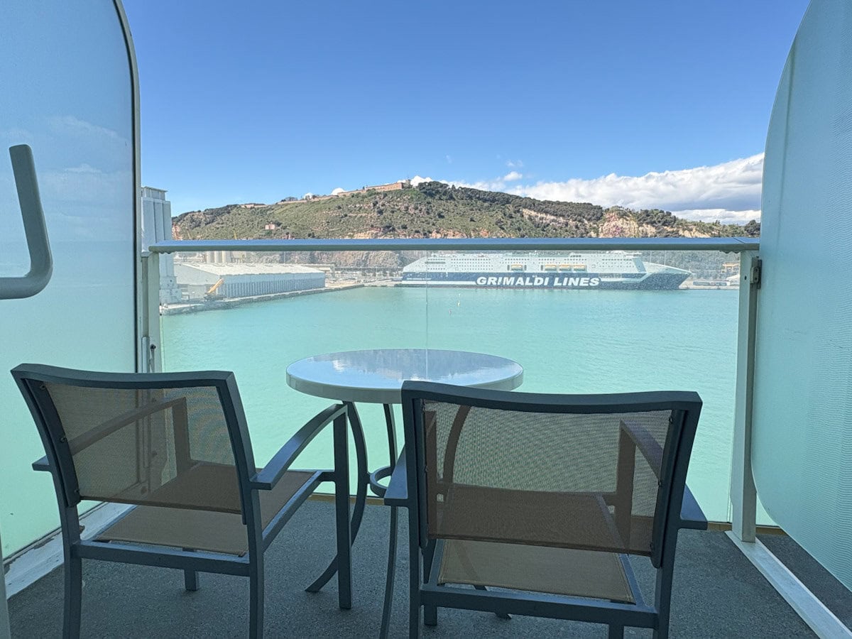 Balcony in the Cabin on Allure of the Seas