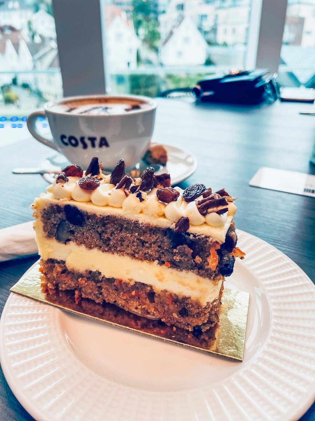 Cake from Costa Cafe on PO Iona