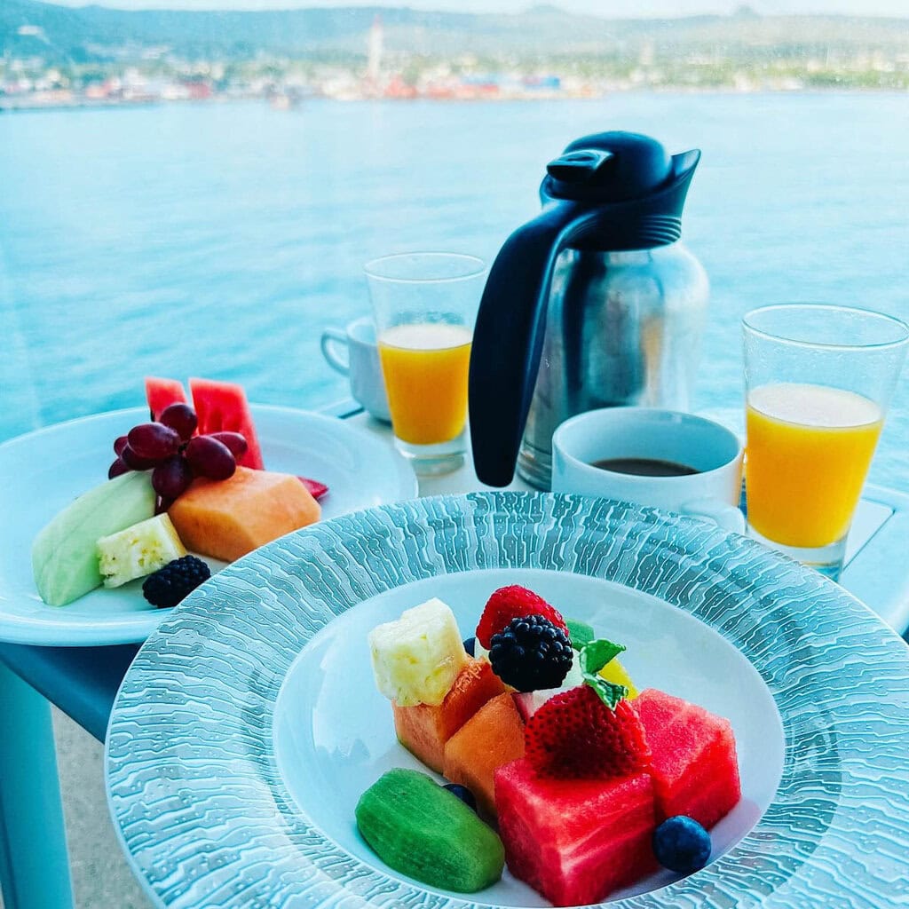 Room Service Breakfast onboard NCL Encore