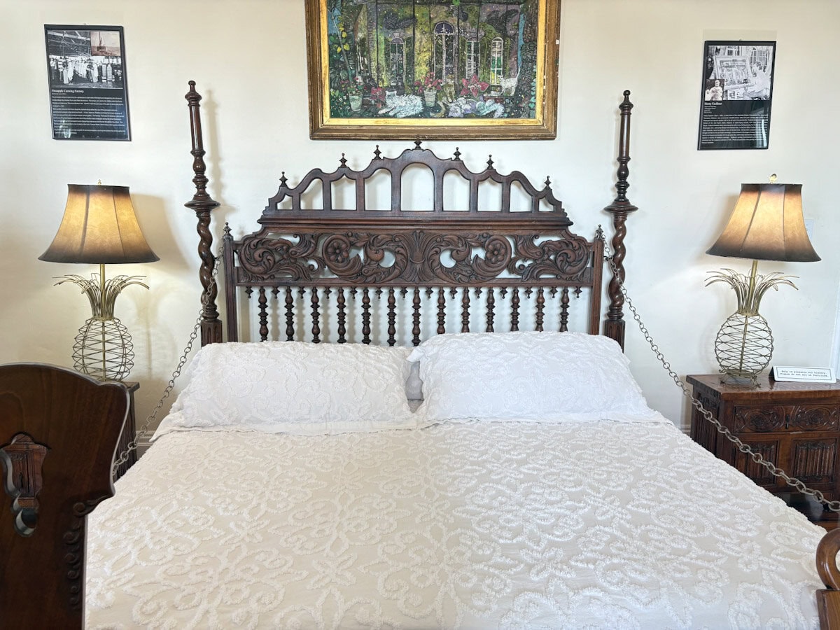 Bedroom at Hemingway House in Key West