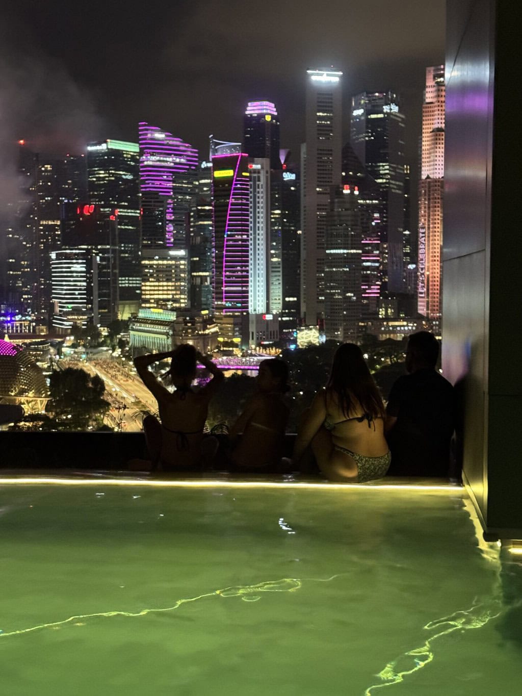Review: JW Marriott South Beach Singapore – New Year’s Eve Fireworks from the Pool