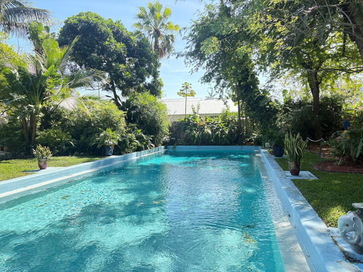 The pool at Hemingway House in Key West