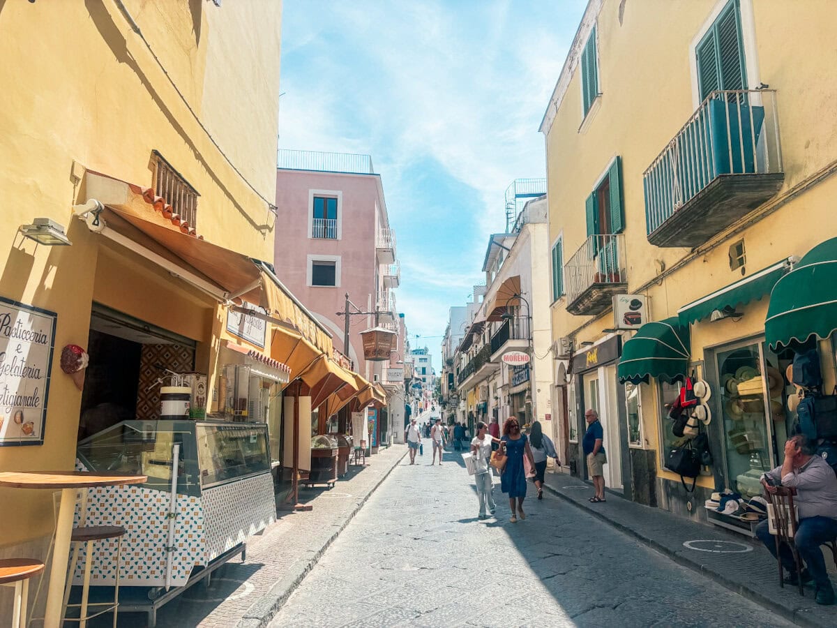 The streets of Ischia