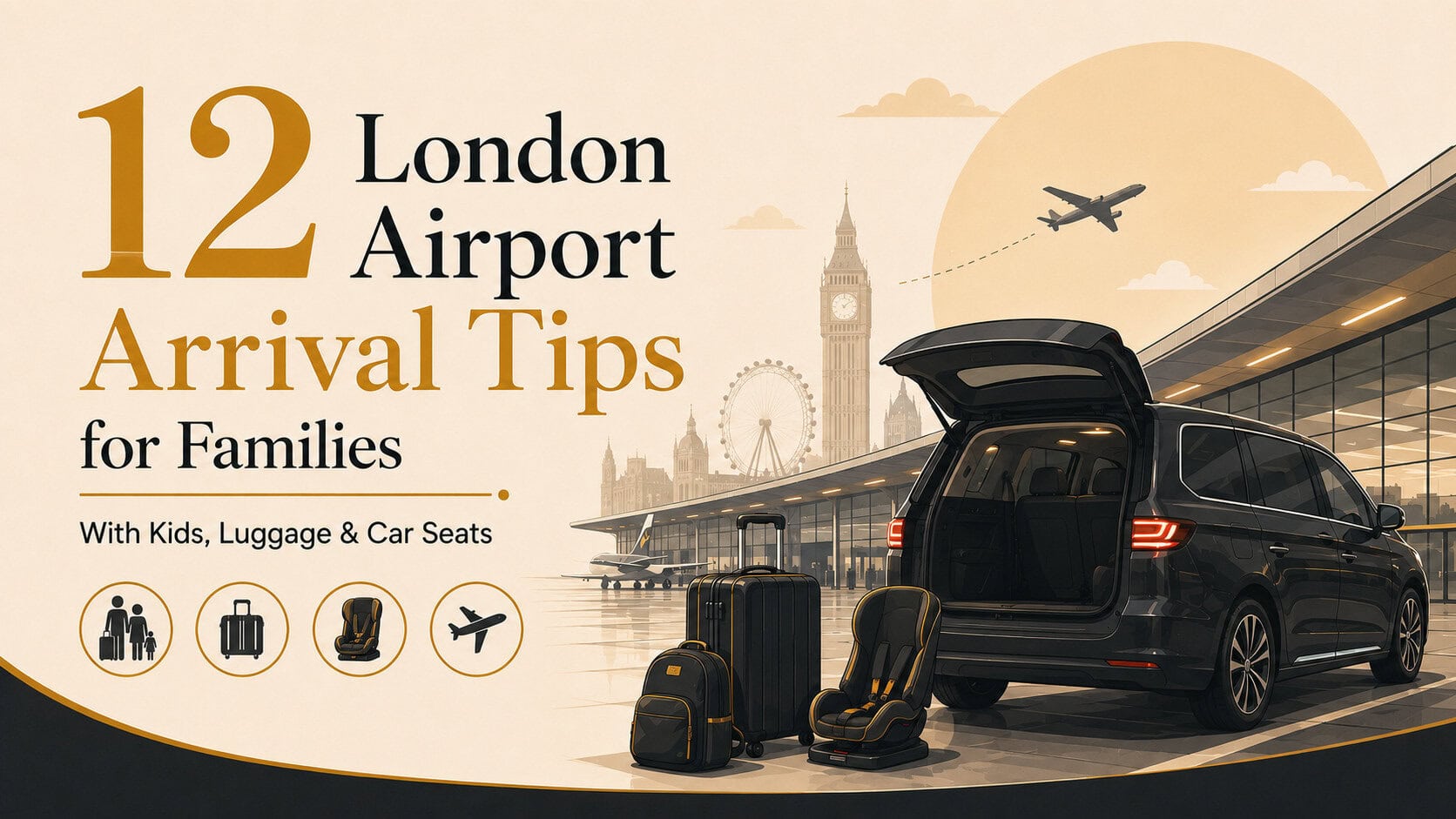 12 London Airport Arrival Tips for Families With Kids, Luggage and Car Seats