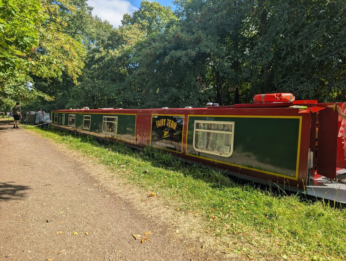 narrowboat in cheshire